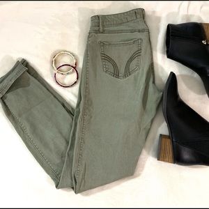 Green Hollister Skinnies